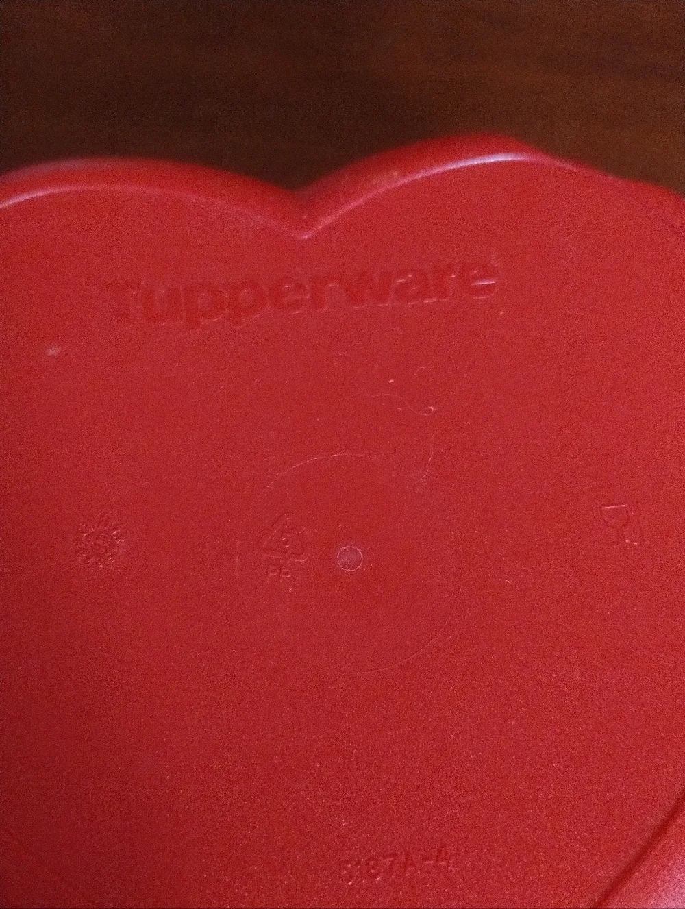 New Tupperware Heart Shaped Container Red Snack Holder Valentine Candy Storage